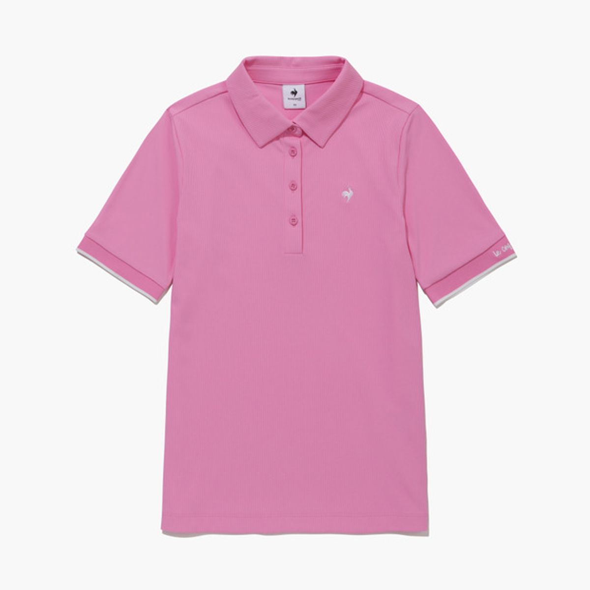 르꼬끄 골프(LECOQ GOLF) 여성 소매배색 골지 반팔 티셔츠 (GQ122LTS34)