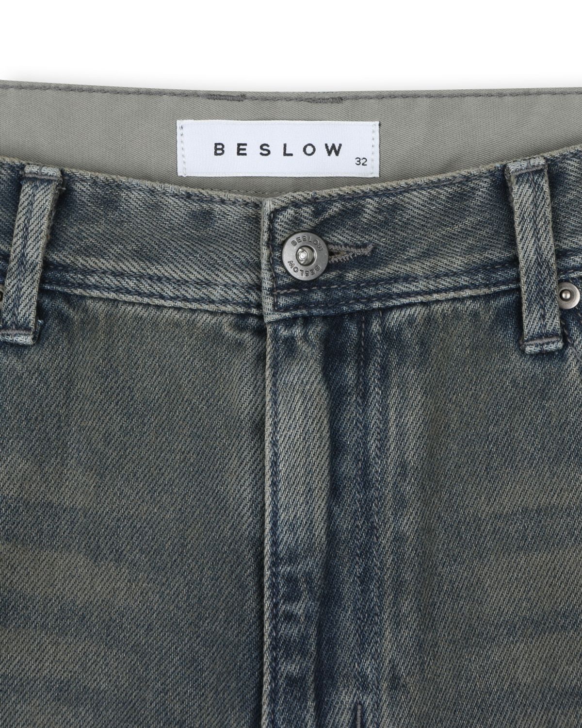 비슬로우(BESLOW) VINTAGE STRAIGHT JEAN WASHED BLUE
