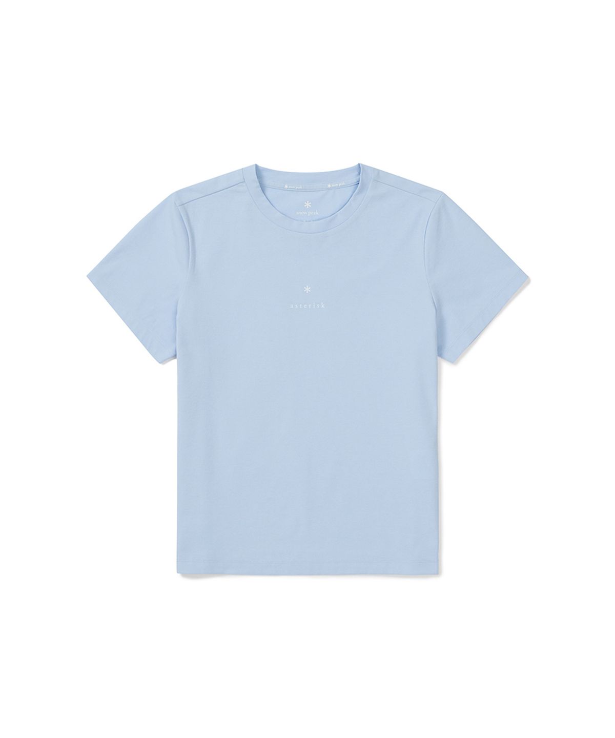스노우피크 어패럴(SNOWPEAK APPAREL) 퀵드라이 여성 아스타리스크 반팔 티셔츠 (S25MWTTS11) Pastel Blue