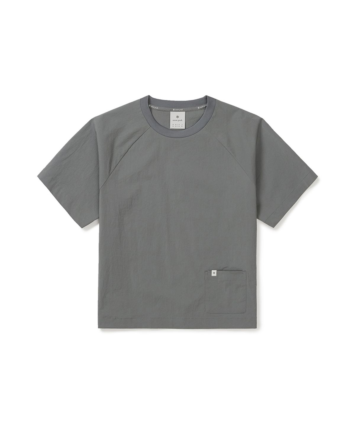 스노우피크 어패럴(SNOWPEAK APPAREL) 루트 여성 포켓 반팔 티셔츠 (S25MWRTS61) Dark Gray