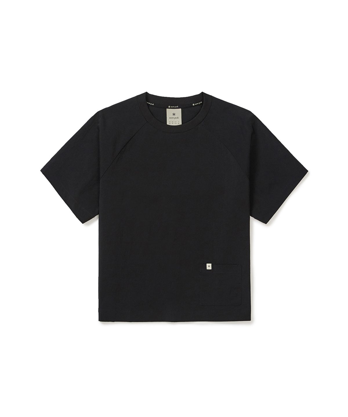 스노우피크 어패럴(SNOWPEAK APPAREL) 루트 여성 포켓 반팔 티셔츠 (S25MWRTS61) Black