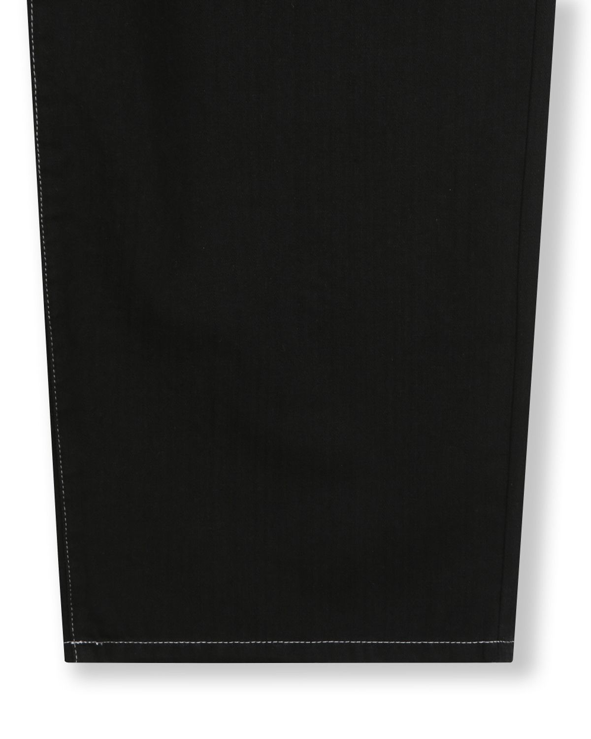비슬로우(BESLOW) WIDE FIT TWO TUCK LINEN DENIM PANTS BLACK