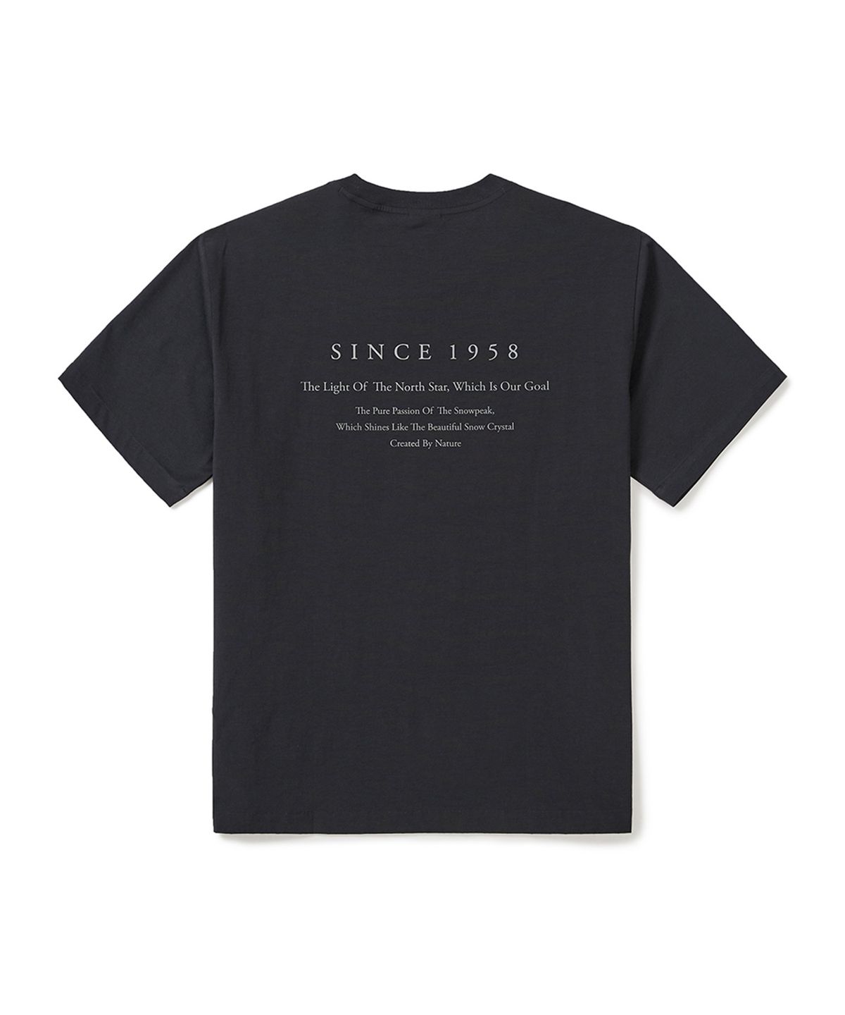 스노우피크 어패럴(SNOWPEAK APPAREL) 워크 하이브리드 반팔 티셔츠 (S25MMFTS56) Dark Charcoal