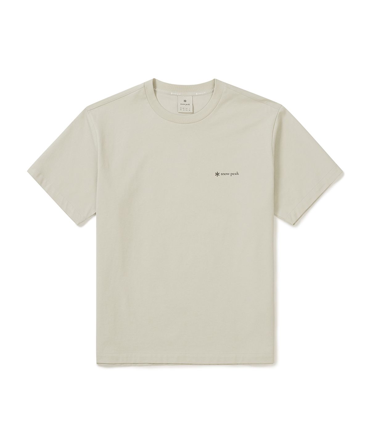 스노우피크 어패럴(SNOWPEAK APPAREL) 워크 하이브리드 반팔 티셔츠 (S25MMFTS56) Light Beige