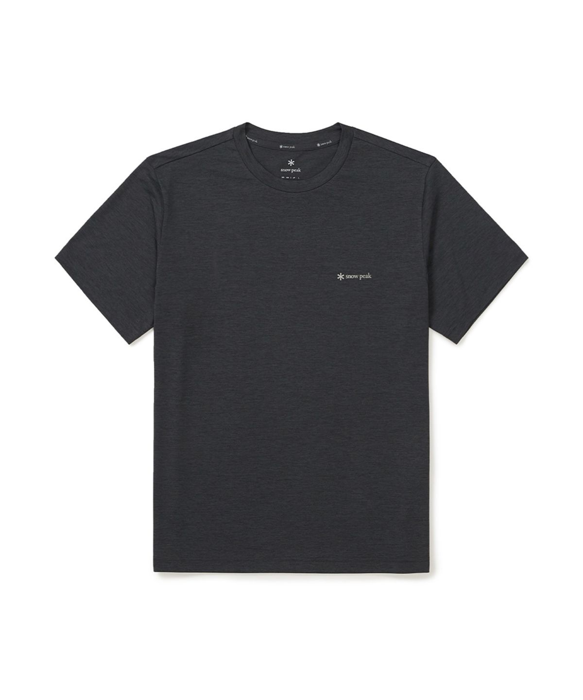스노우피크 어패럴(SNOWPEAK APPAREL) 델타 퀵드라이 반팔 티셔츠 (S25MMTTS20) Charcoal