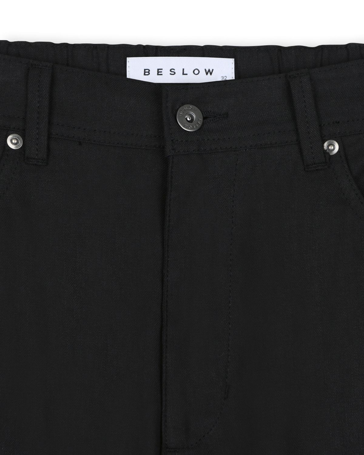 비슬로우(BESLOW) LINEN BLENDED EASY PANTS BLACK