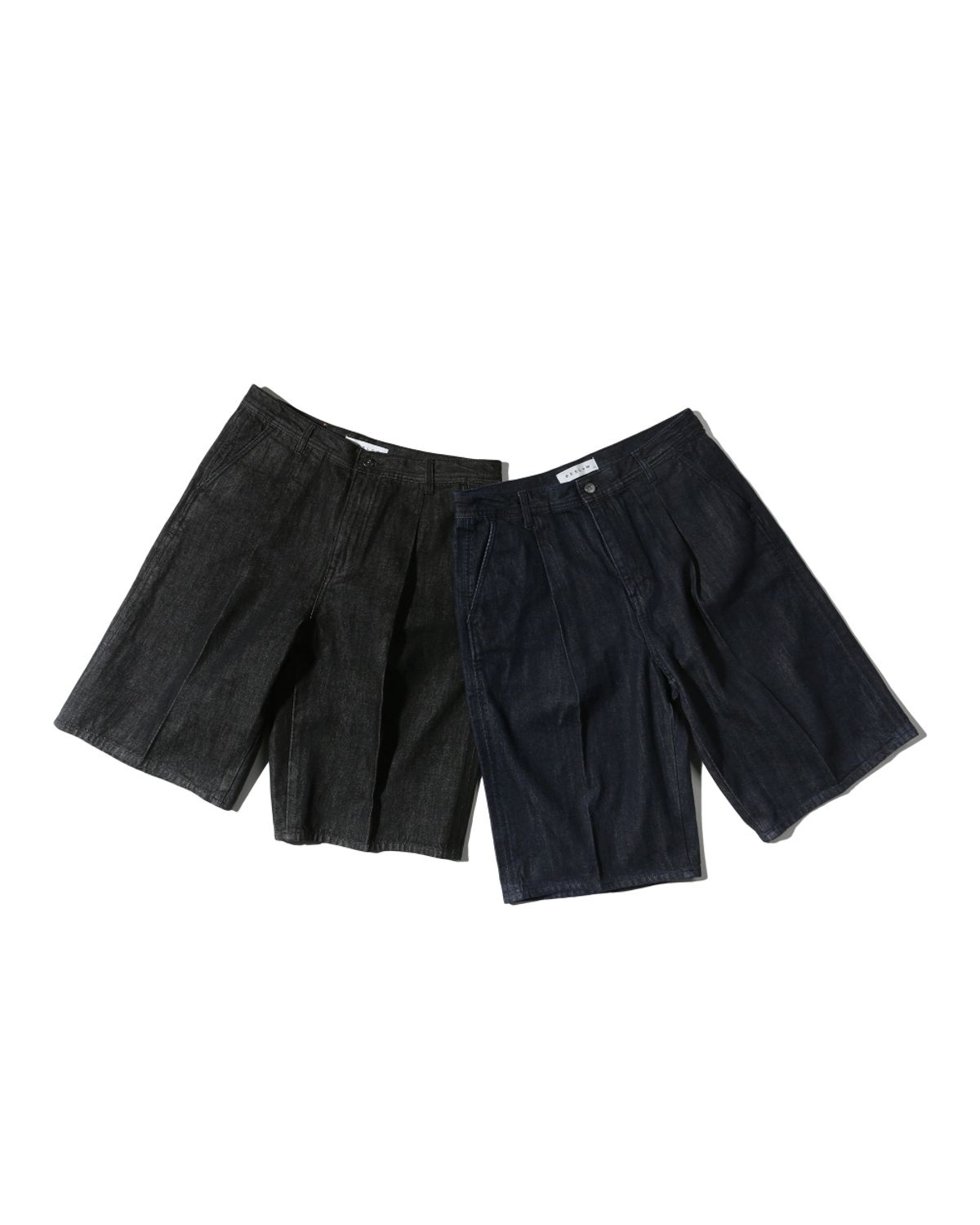 비슬로우(BESLOW) WIDE FIT SELVAGE DENIM SHORTS INDIGO