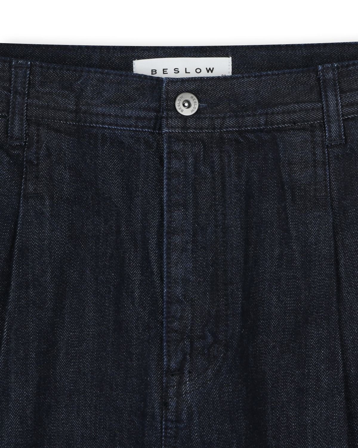 비슬로우(BESLOW) WIDE FIT SELVAGE DENIM SHORTS INDIGO
