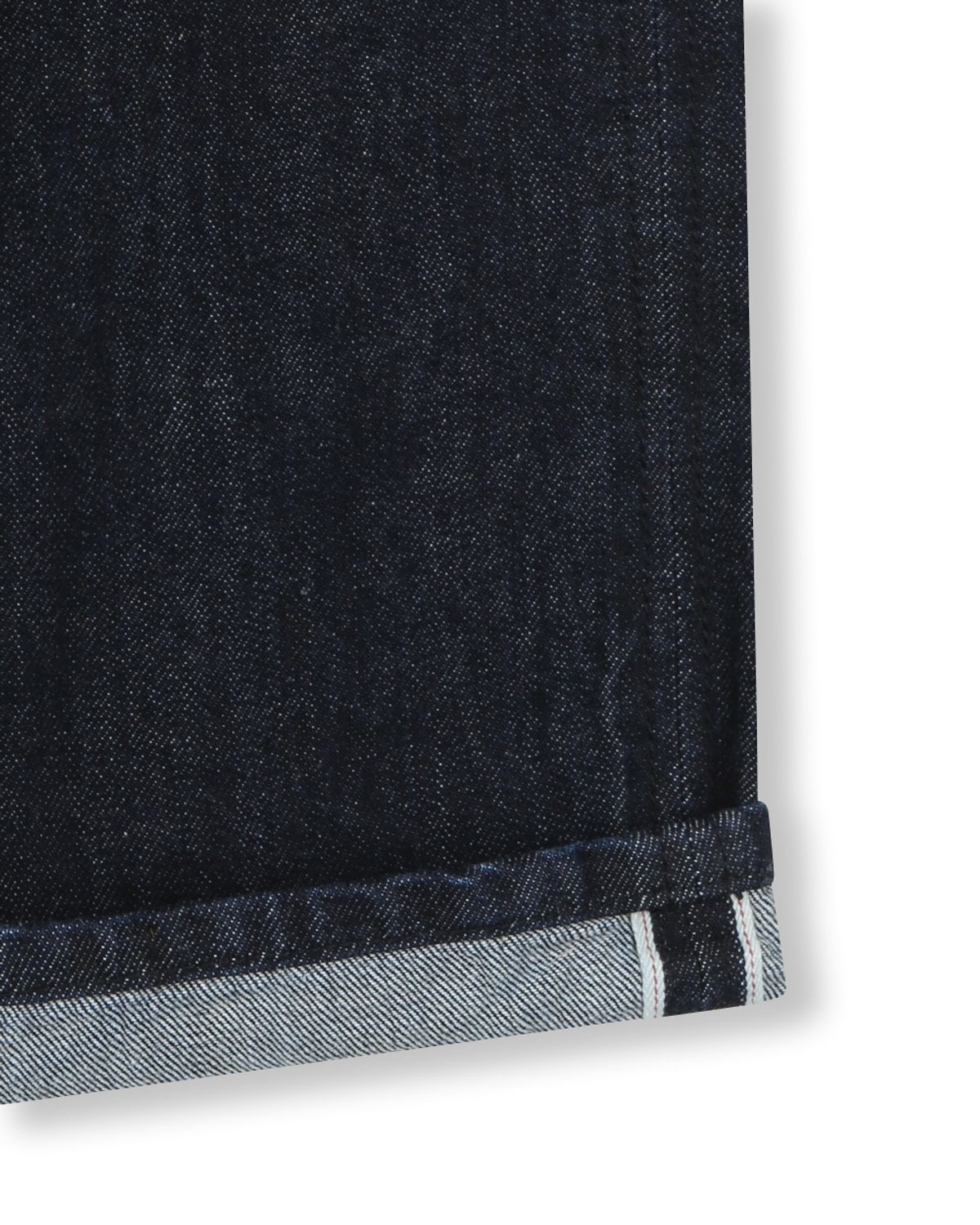 비슬로우(BESLOW) WIDE FIT SELVAGE DENIM SHORTS INDIGO