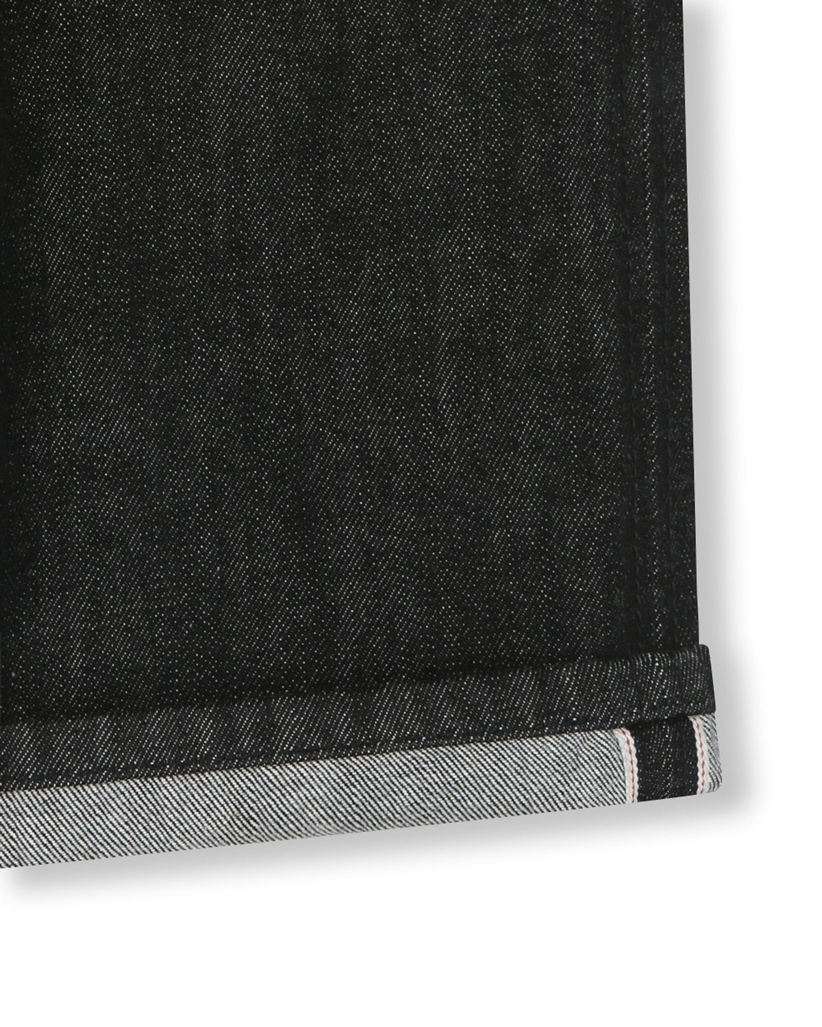 비슬로우(BESLOW) WIDE FIT SELVAGE DENIM SHORTS BLACK