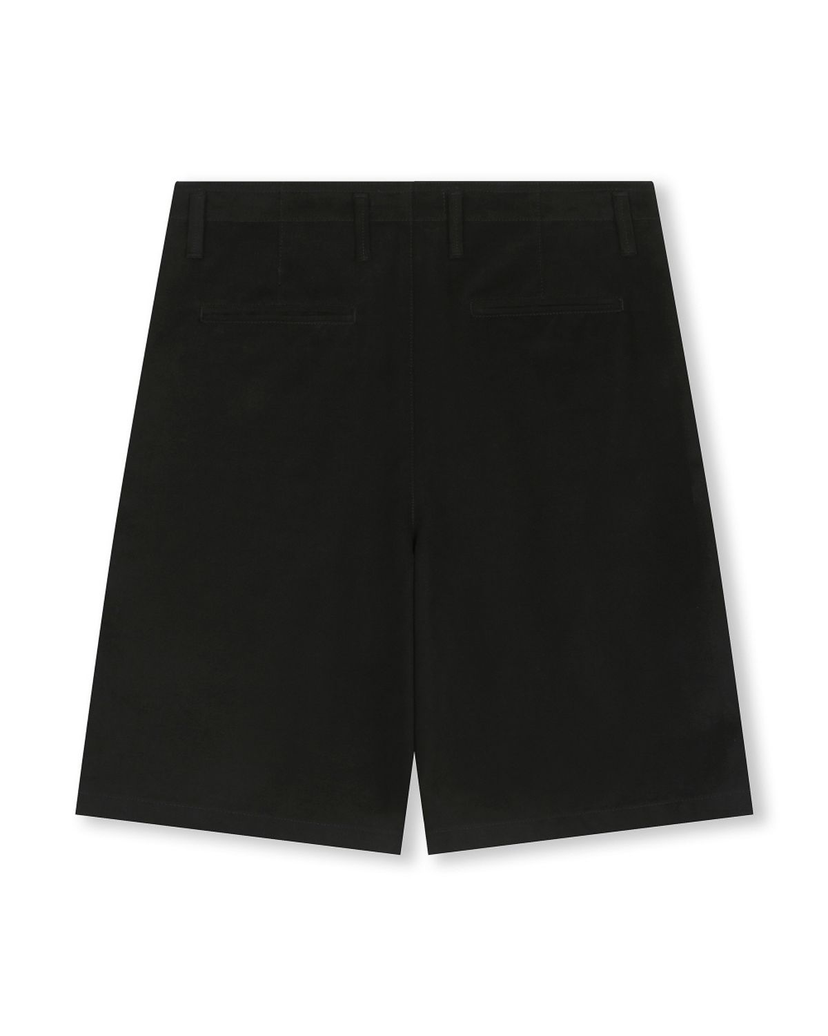비슬로우(BESLOW) ONE TUCK WIDE FIT SHORTS BLACK