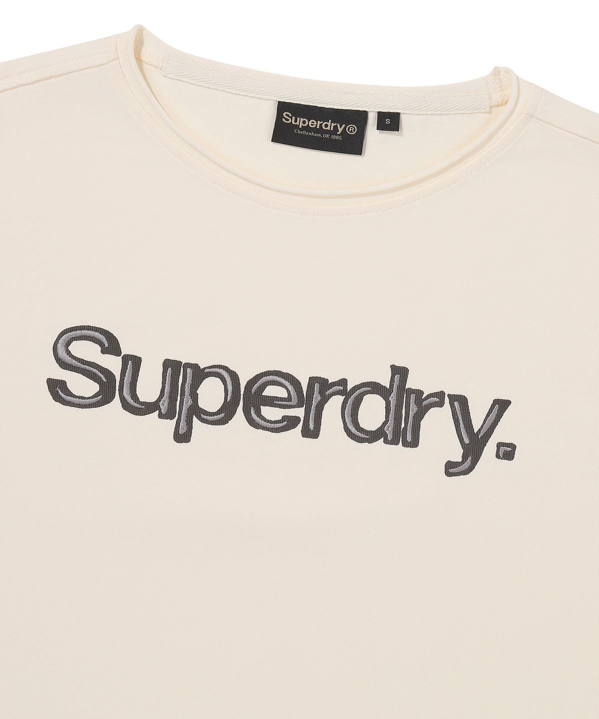슈퍼드라이(SUPERDRY) W 빈티지 워시드 슬리브리스 크림