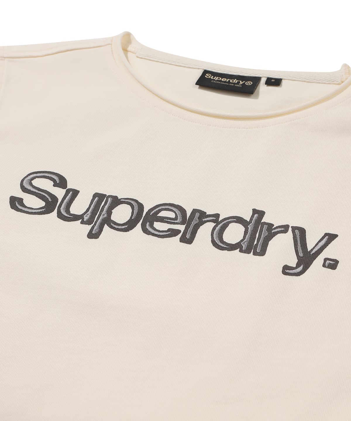 슈퍼드라이(SUPERDRY) W 빈티지 워시드 슬리브리스 크림
