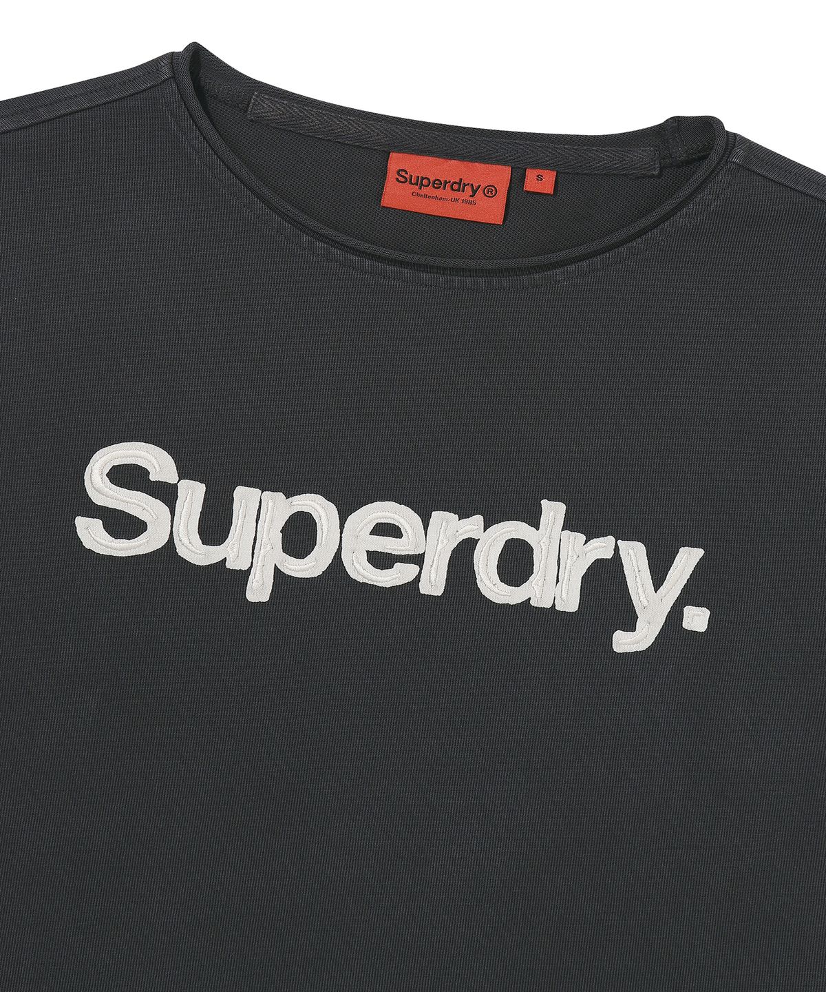 슈퍼드라이(SUPERDRY) W 빈티지 워시드 슬리브리스 다크 그레이