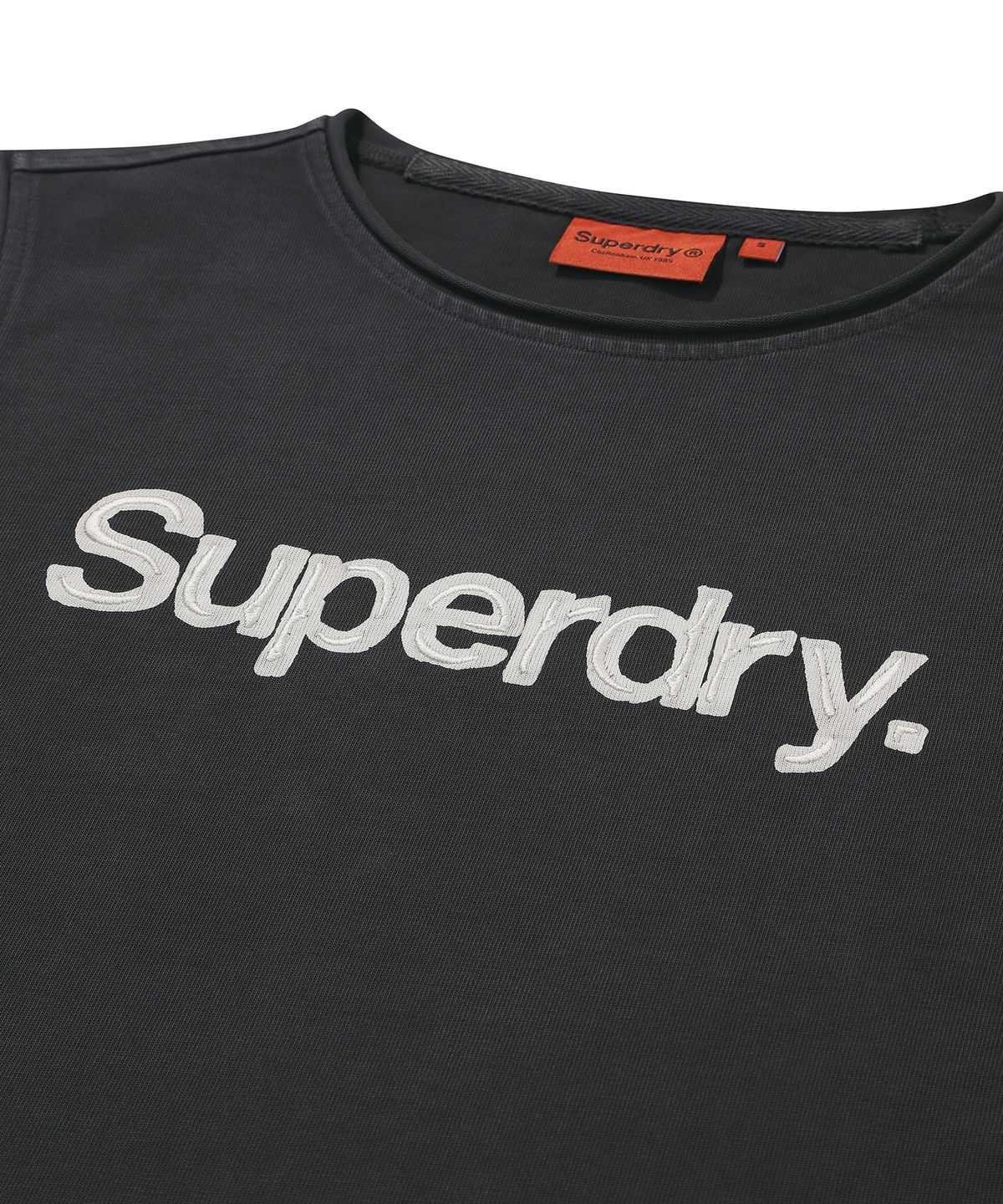 슈퍼드라이(SUPERDRY) W 빈티지 워시드 슬리브리스 다크 그레이