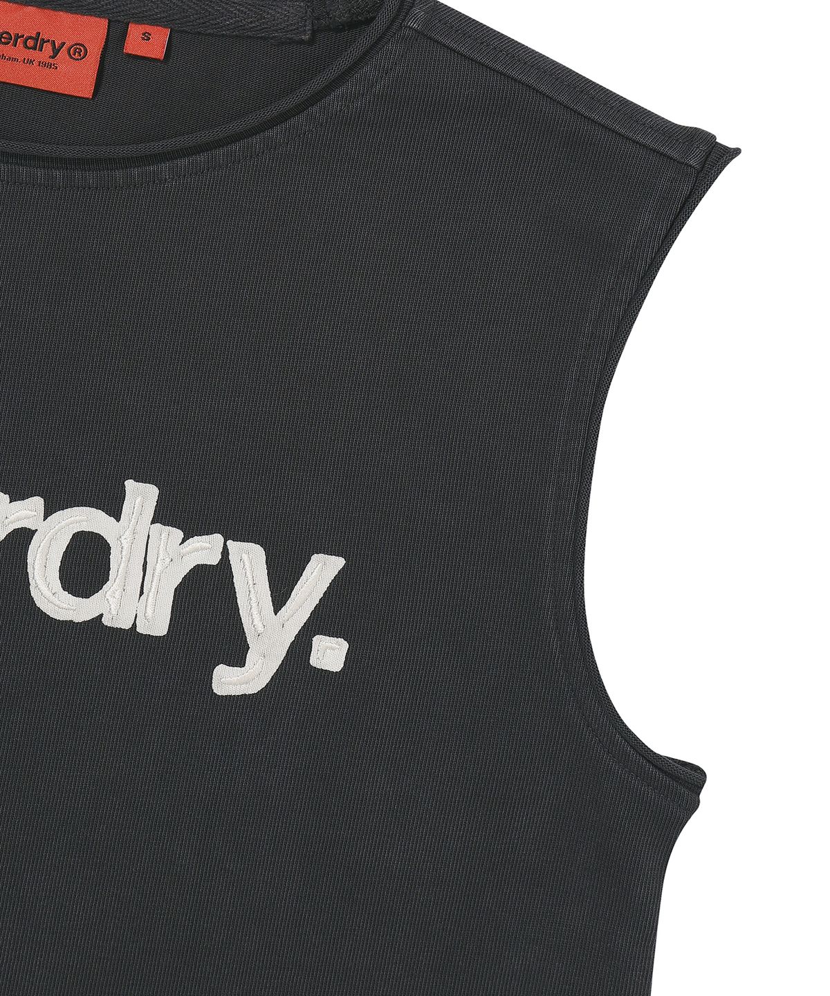슈퍼드라이(SUPERDRY) W 빈티지 워시드 슬리브리스 다크 그레이