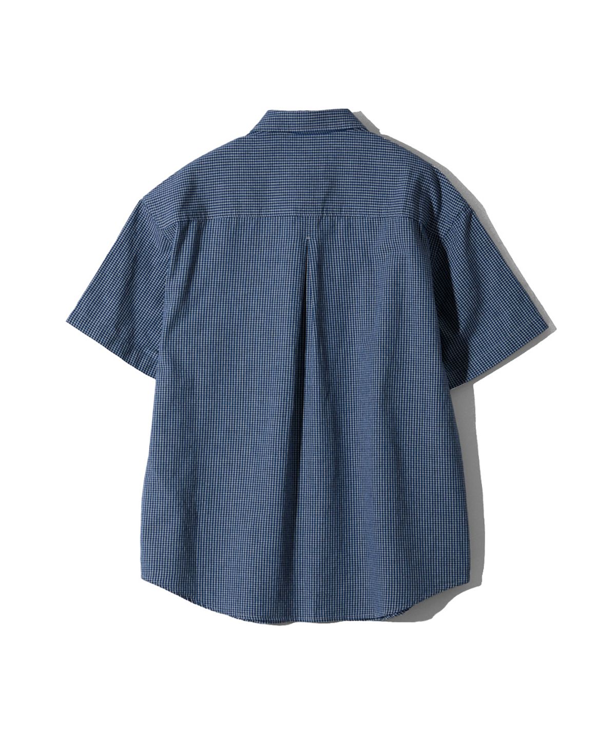 홀리선(HORLISUN) Ophir Denim Check Shirt Blue