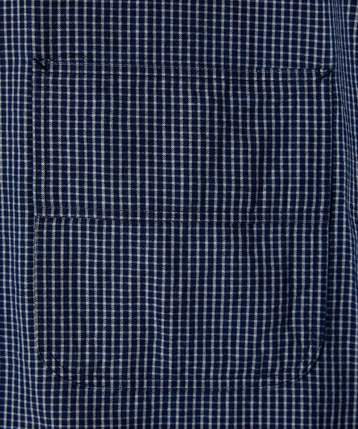 홀리선(HORLISUN) Ophir Denim Check Shirt Navy
