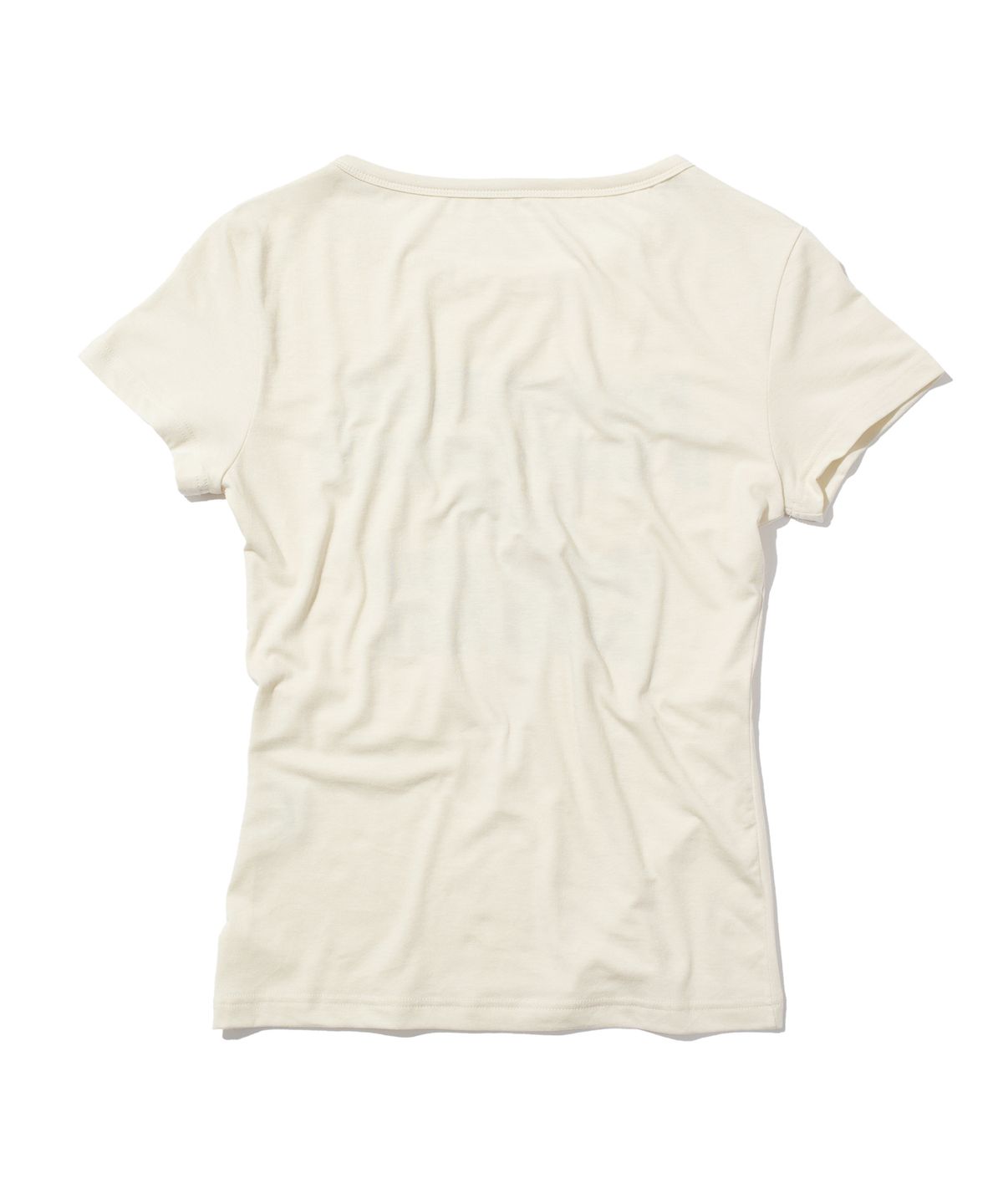 크루치(KRUCHI) RUDE Half Sleeve T-shirt (CREAM) WOMENS