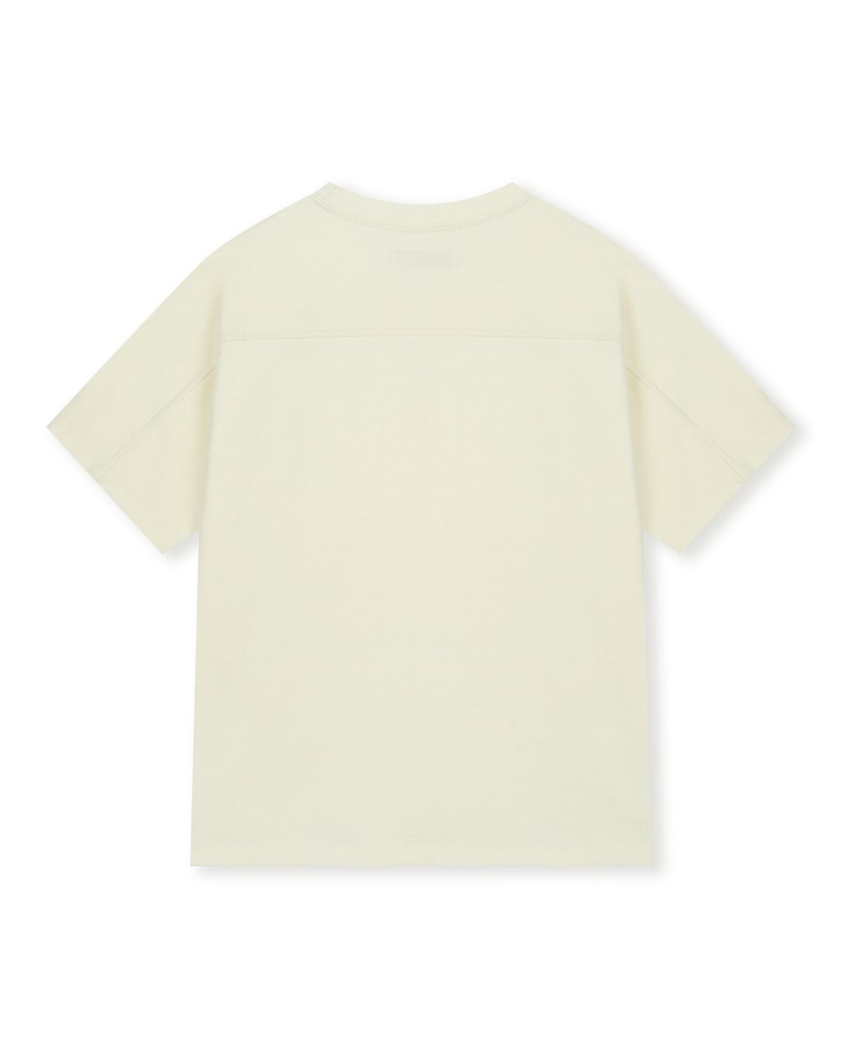 비슬로우(BESLOW) SLIM FIT T-SHIRT IVORY