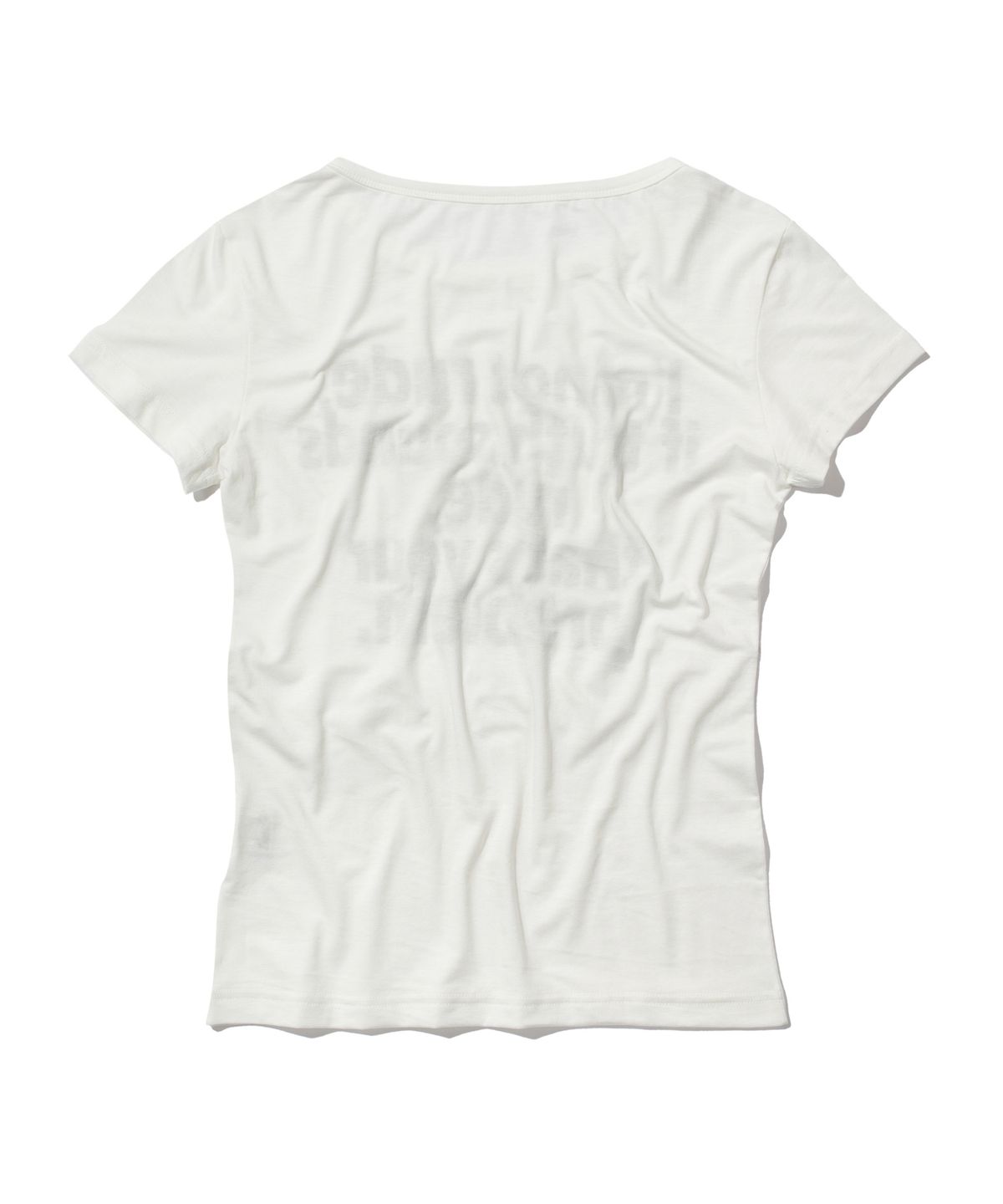 크루치(KRUCHI) RUDE Half Sleeve T-shirt (WHITE) WOMENS