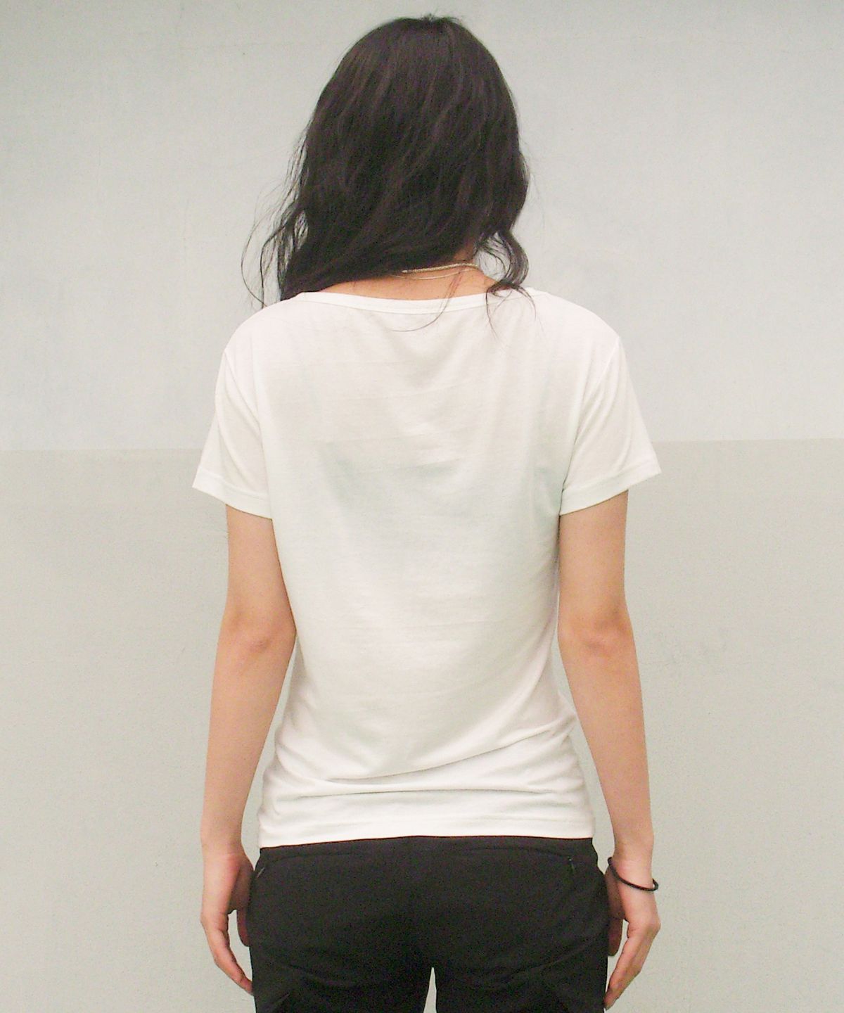 크루치(KRUCHI) RUDE Half Sleeve T-shirt (WHITE) WOMENS