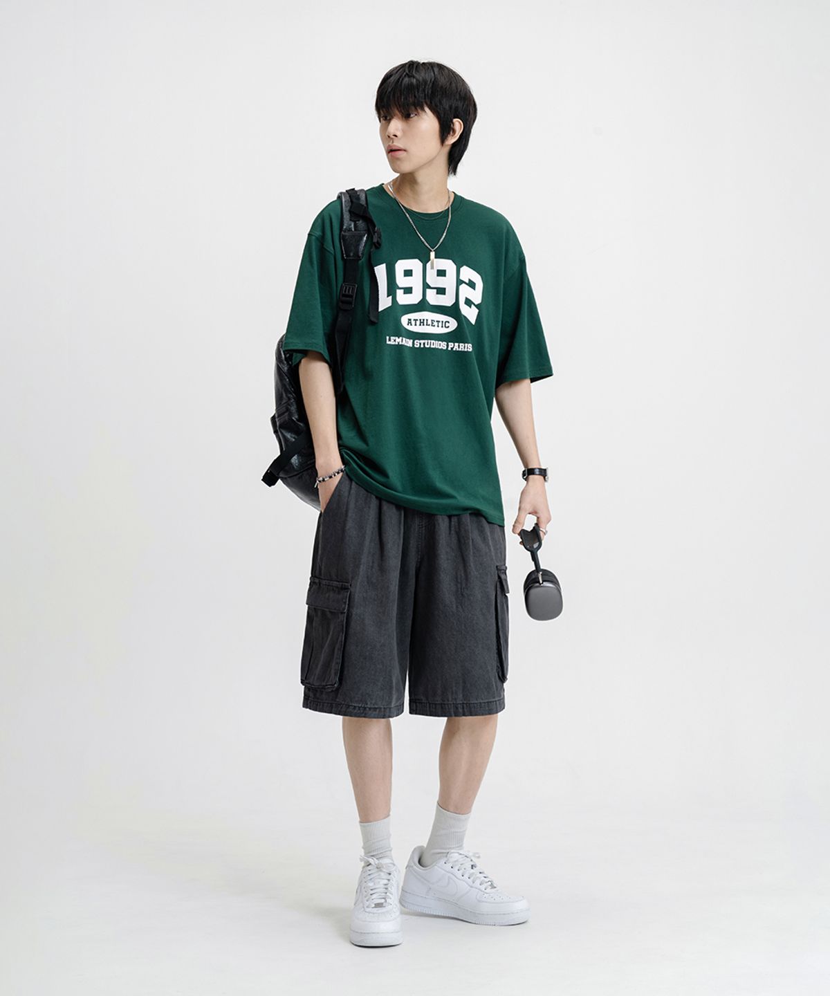 리메인세컨드(LEMAIN SECOND) 1992 아치 로고 오버핏 반팔 티_5COLOR