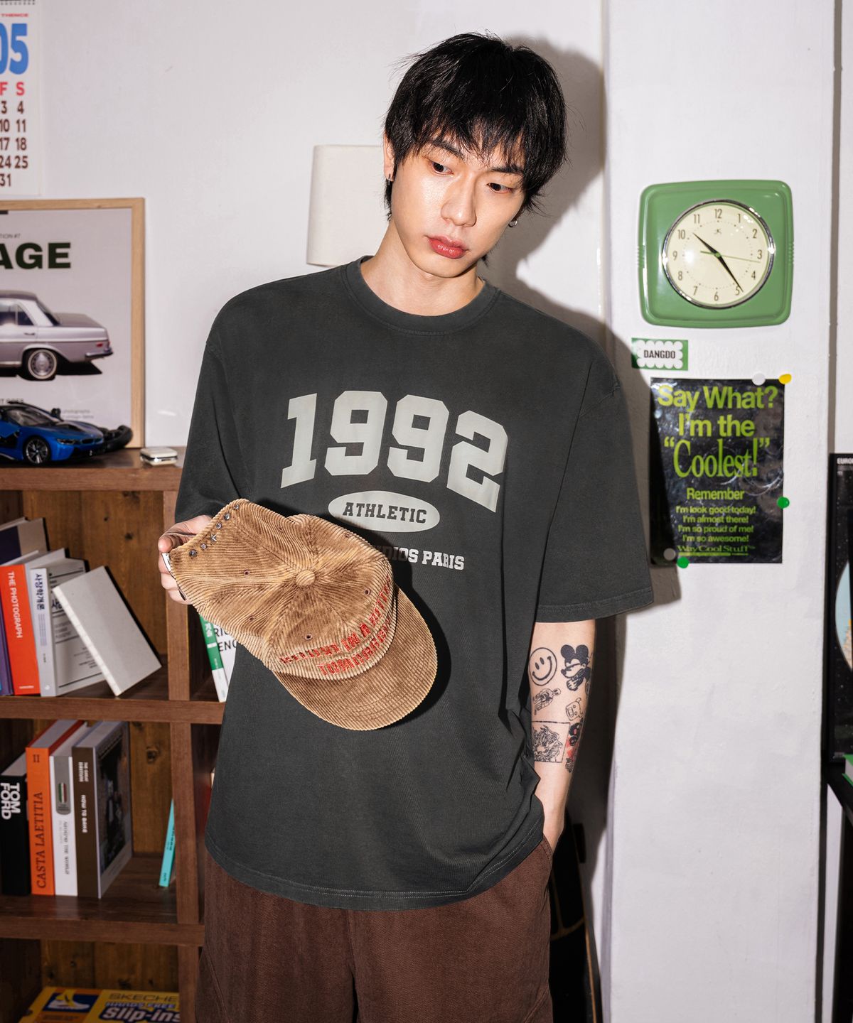 리메인세컨드(LEMAIN SECOND) 1992 아치 로고 오버핏 반팔 티_5COLOR