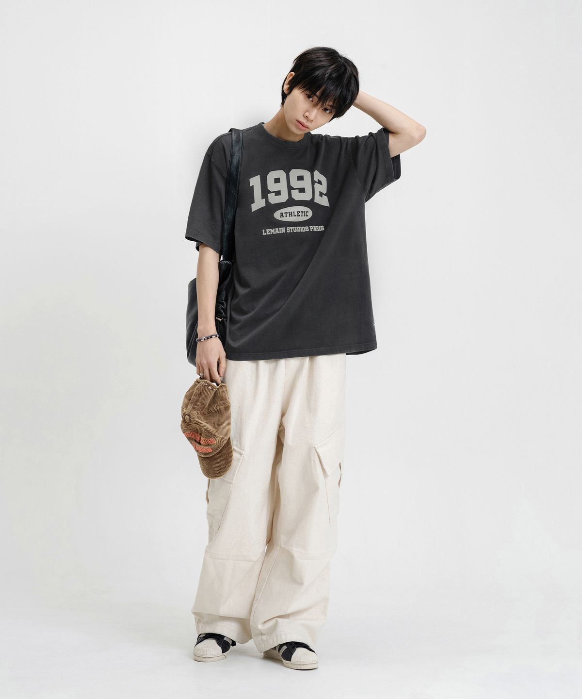 리메인세컨드(LEMAIN SECOND) 1992 아치 로고 오버핏 반팔 티_5COLOR