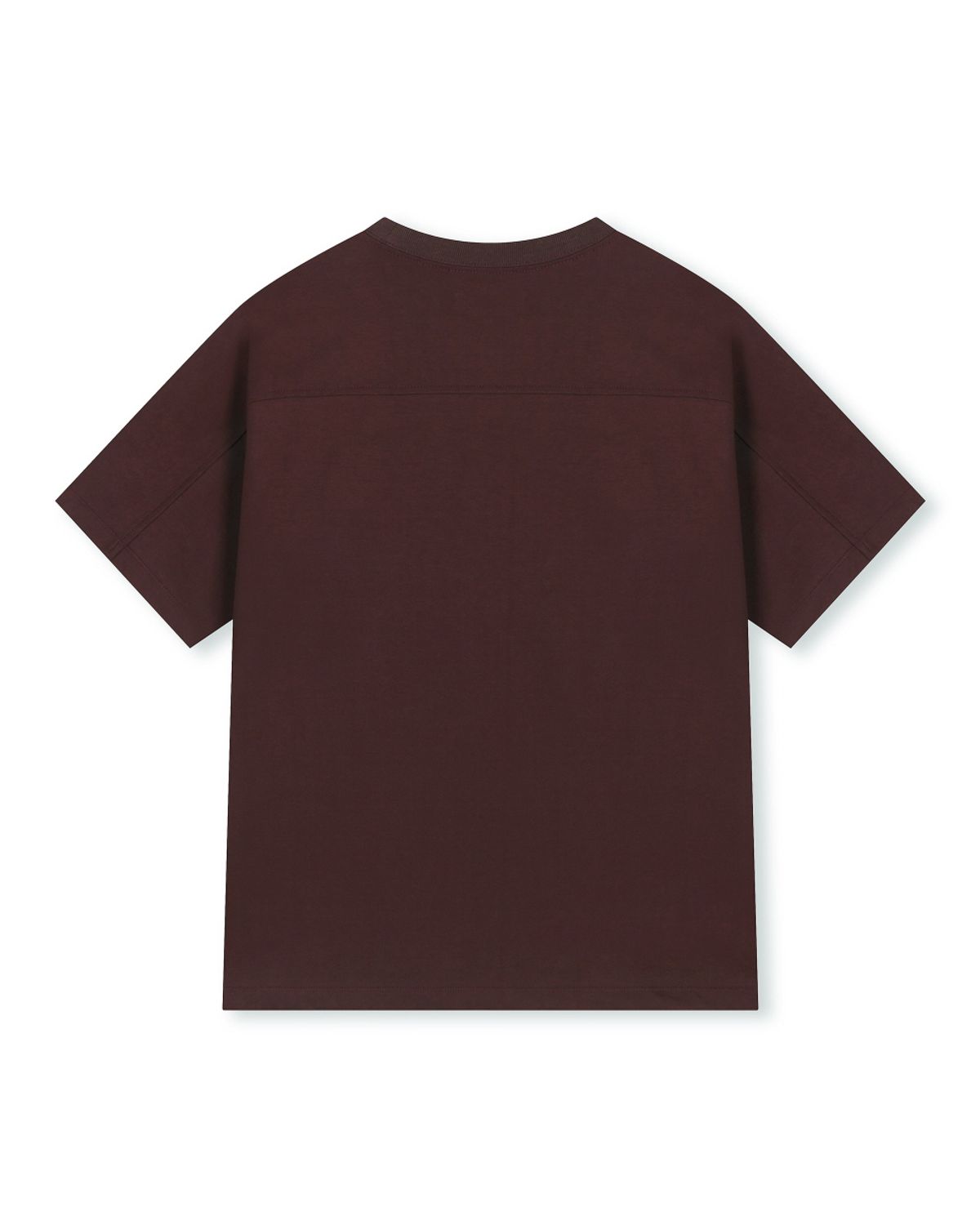 비슬로우(BESLOW) SLIM FIT T-SHIRT BURGUNDY