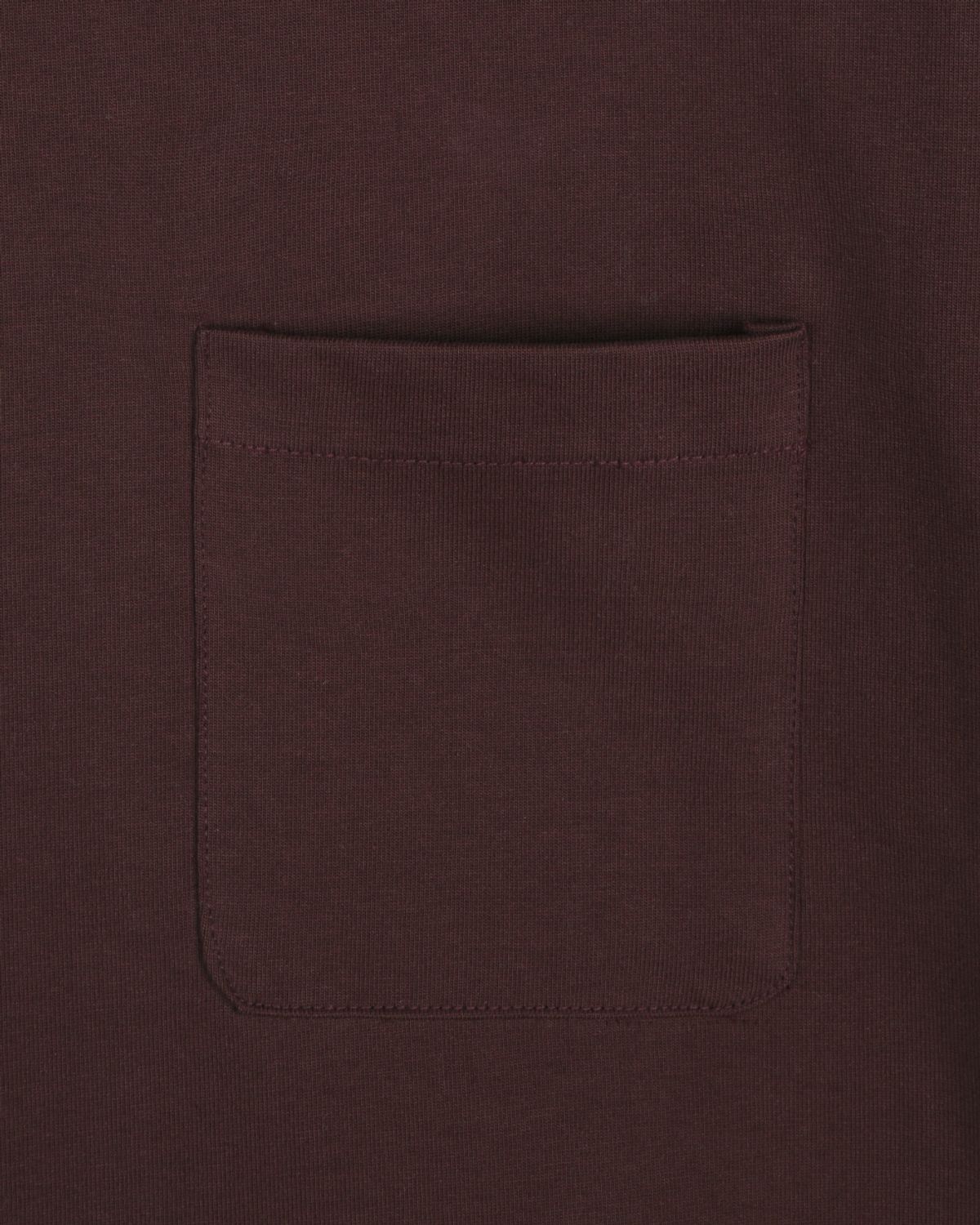 비슬로우(BESLOW) SLIM FIT T-SHIRT BURGUNDY