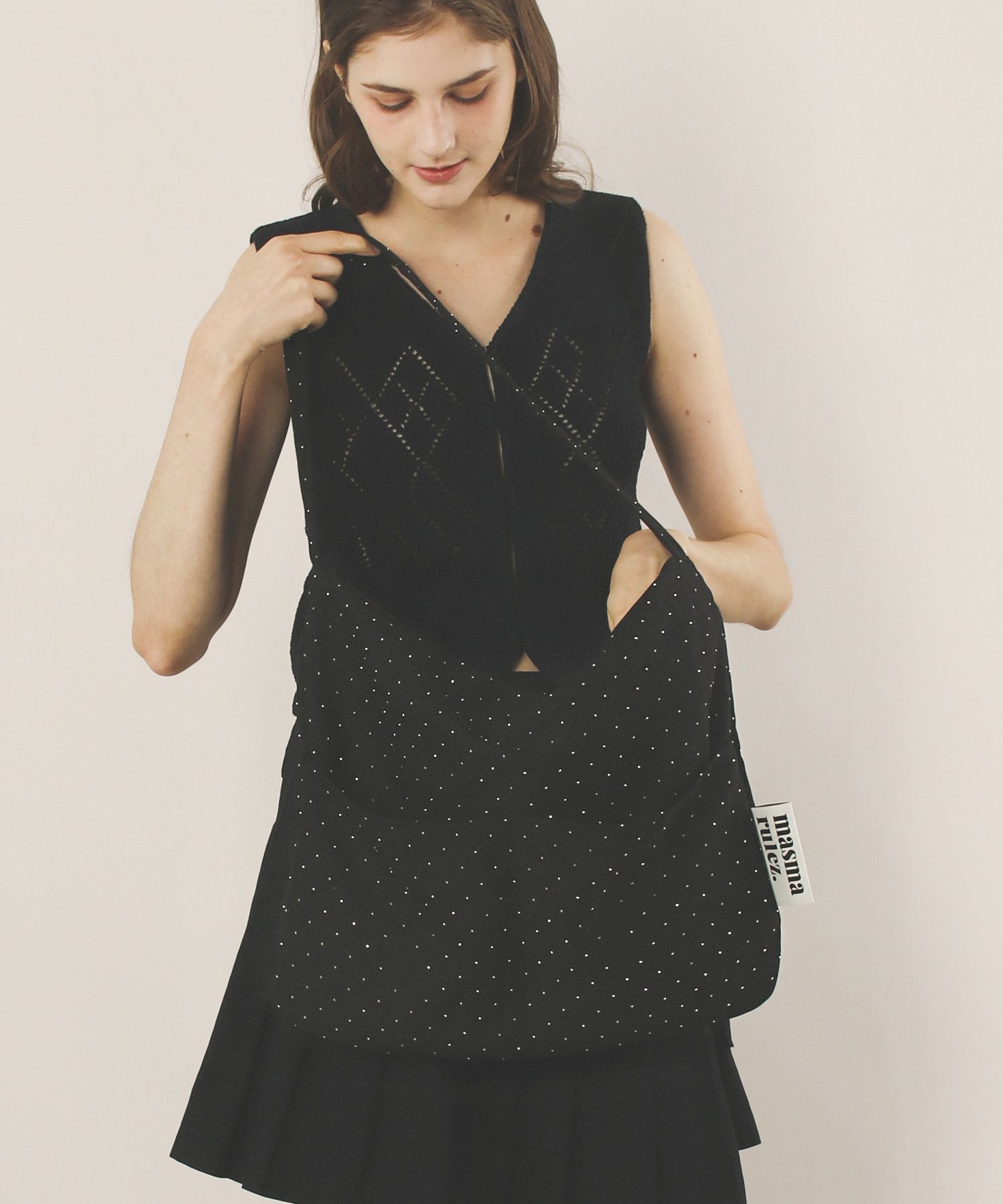 ★masmarulez★ Rabbit eco bagAiry dot MUSINSA | MASMARULEZ Rabbit eco bag_Twilight Black