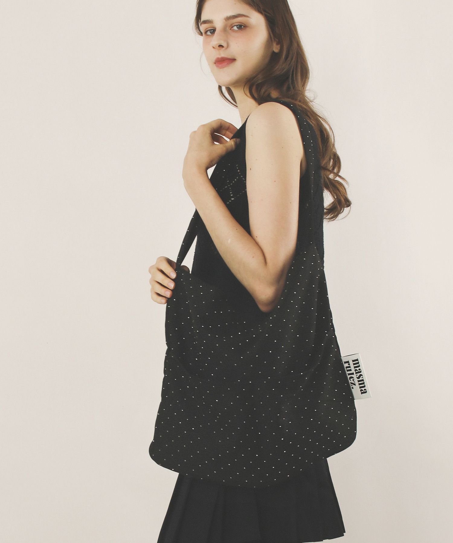 MUSINSA | MASMARULEZ Rabbit eco bag_Twilight Black
