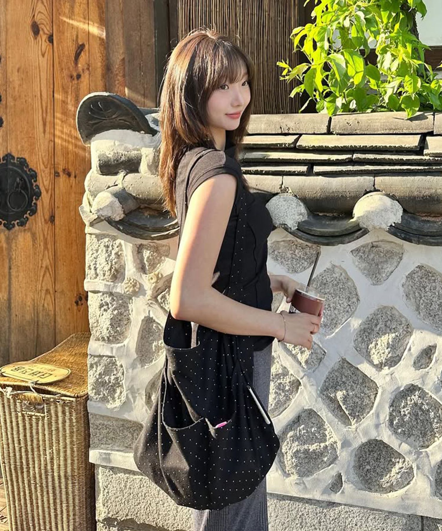 【Masmarulez】Rabbit eco bag_12colors Rabbit eco bag_Wide yellow : Masmarulez [마스마룰즈]