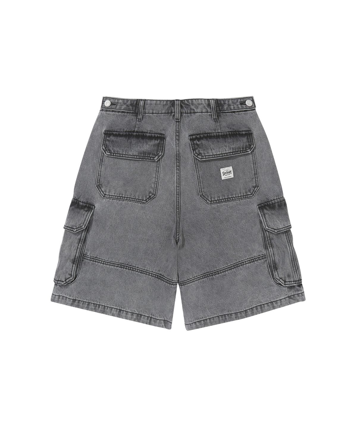 슈퍼드라이(SUPERDRY) 데님 카고 쇼츠 그레이