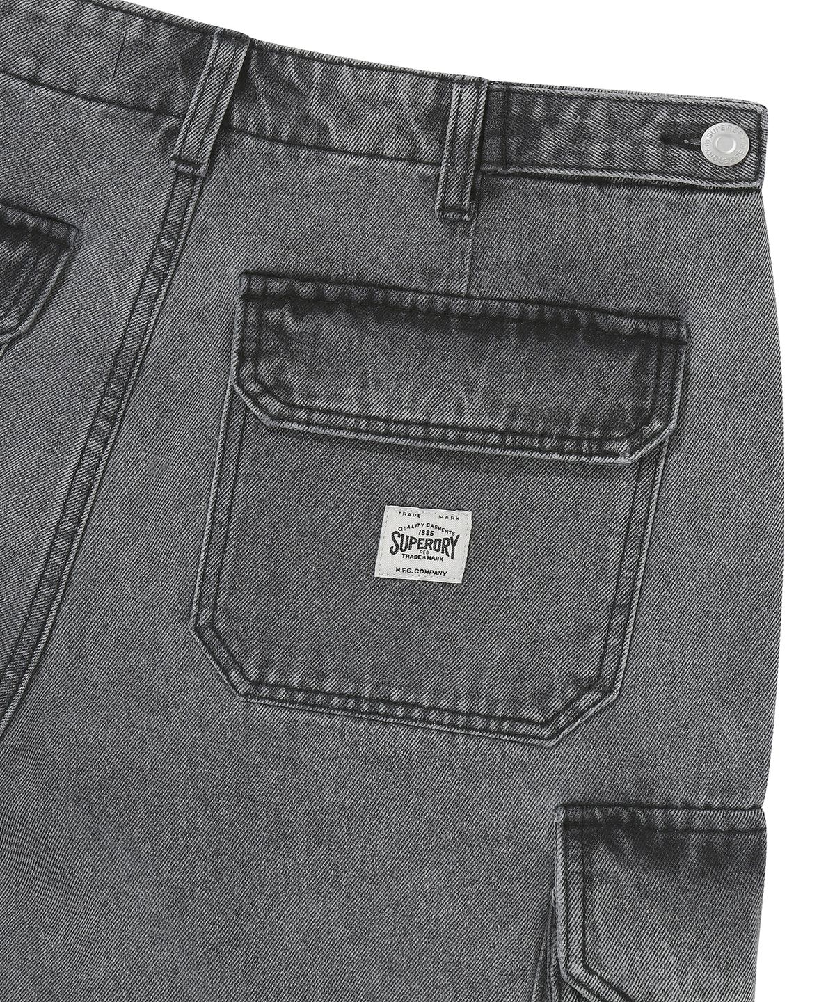 슈퍼드라이(SUPERDRY) 데님 카고 쇼츠 그레이