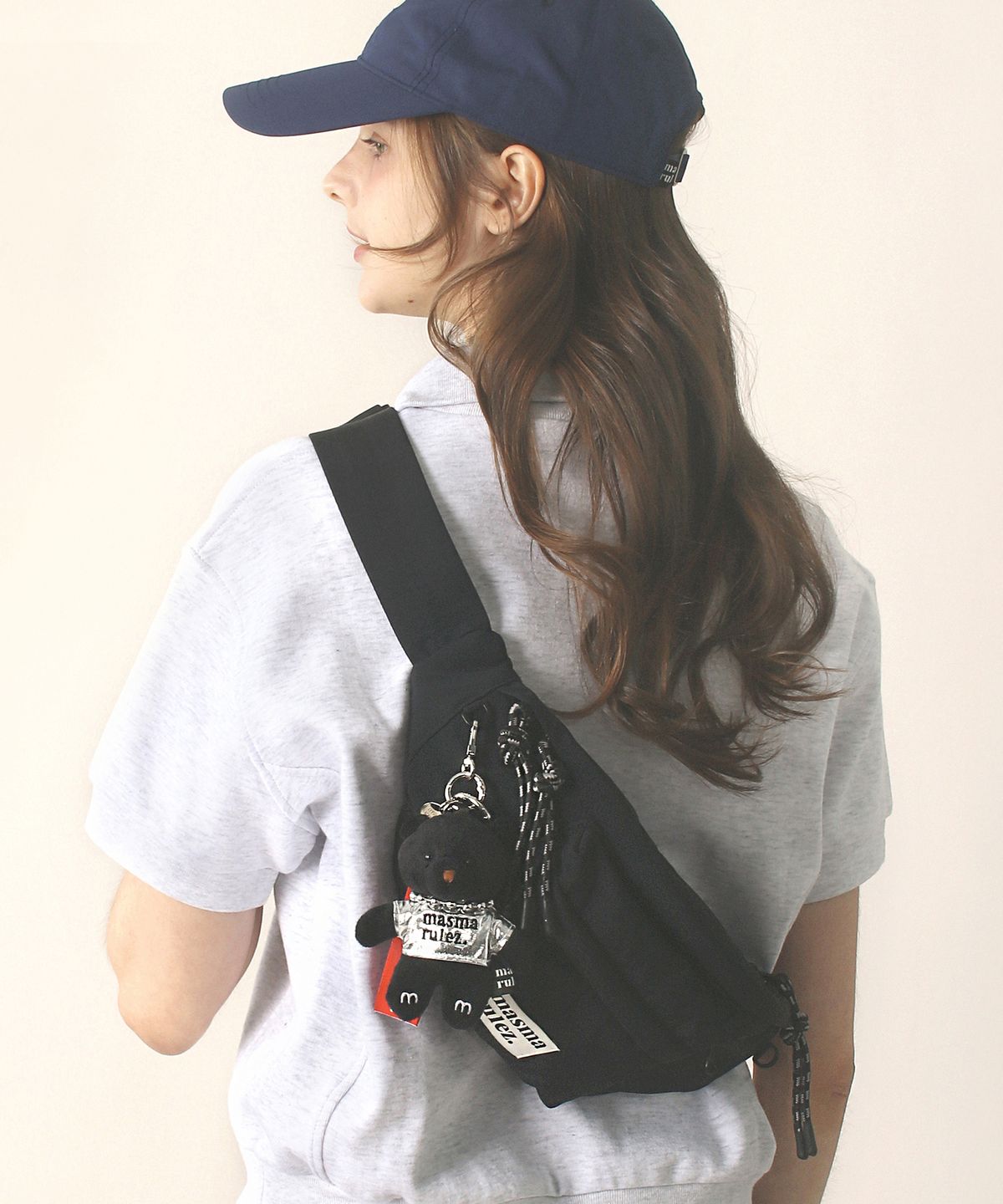 마스마룰즈(MASMARULEZ) mama sling waist bag _ Black