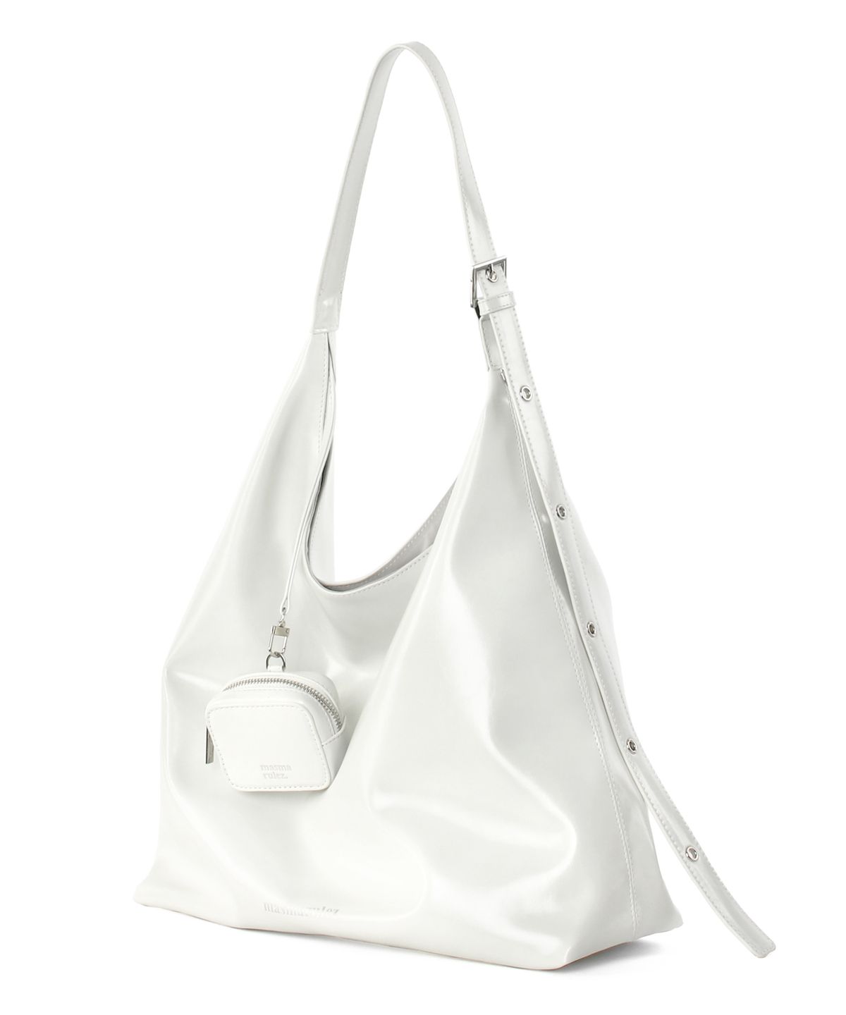 마스마룰즈(MASMARULEZ) [파우치세트] Bella Leather Shoulder Bag_white