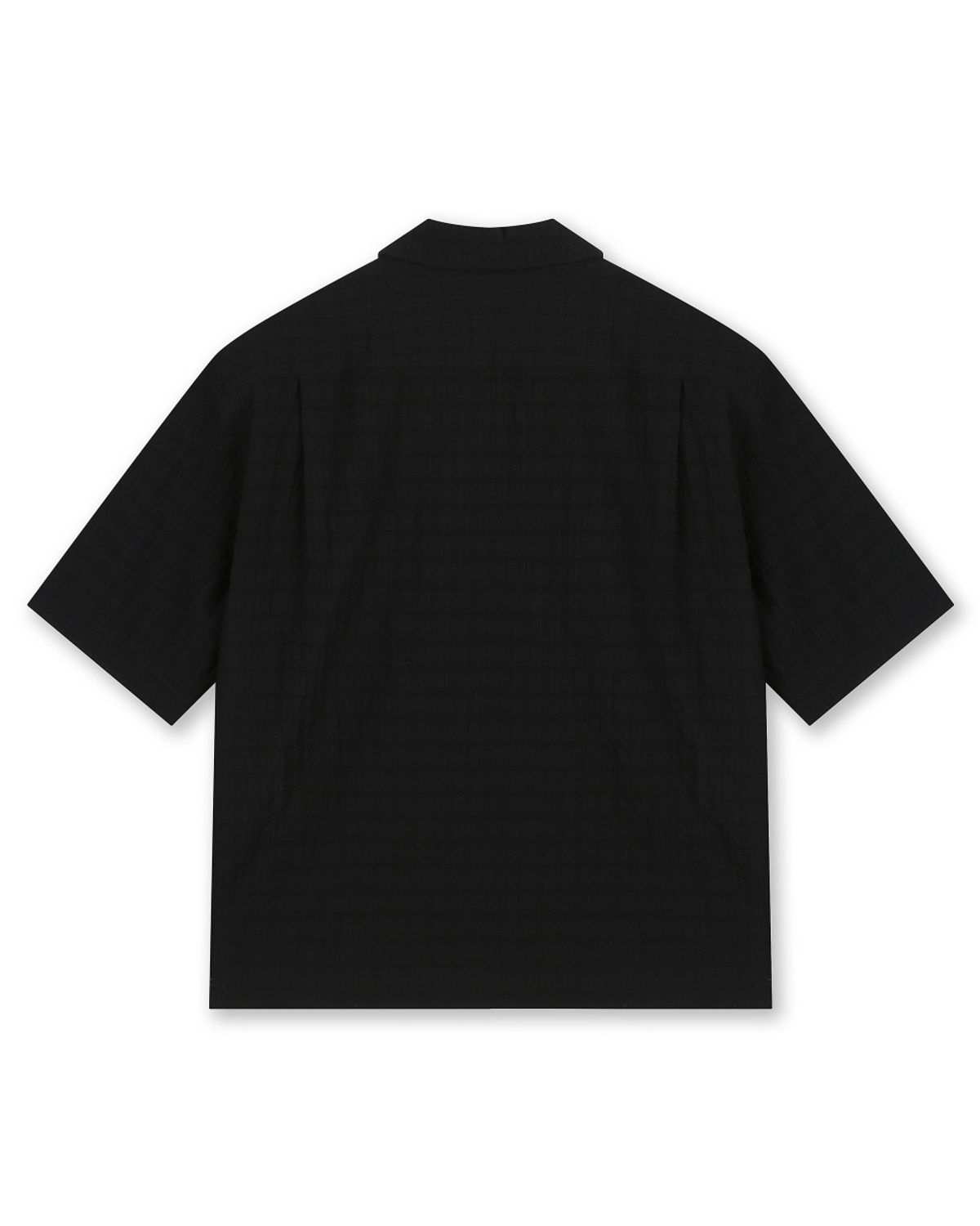 비슬로우(BESLOW) RELAXED CHECK HALF SHIRT BLACK