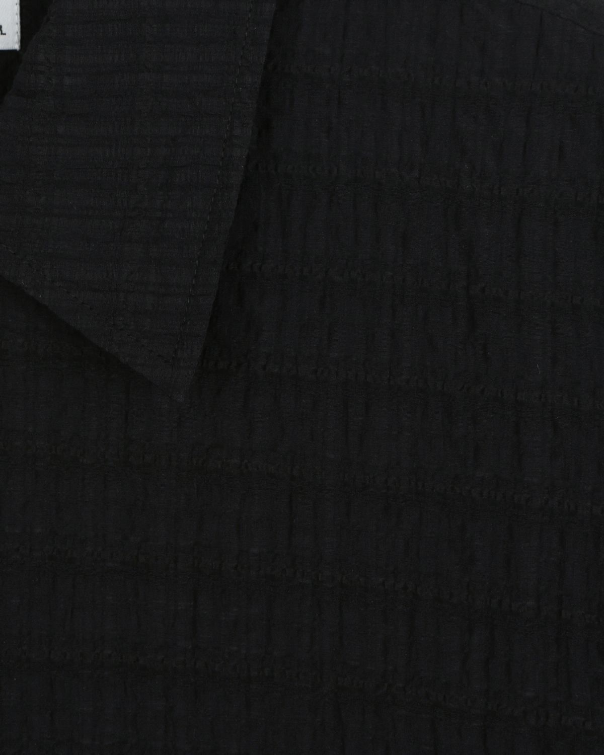 비슬로우(BESLOW) RELAXED CHECK HALF SHIRT BLACK