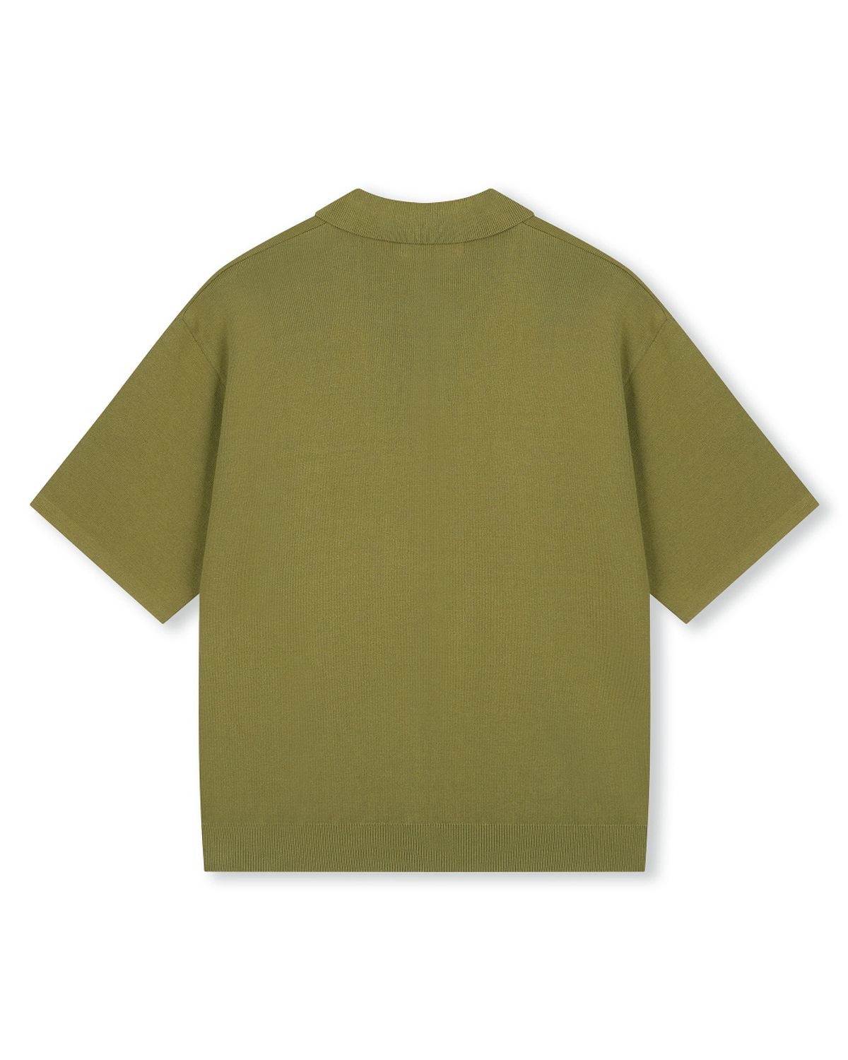 비슬로우(BESLOW) FINE KNIT POLO SHIRTS YELLOW GREEN
