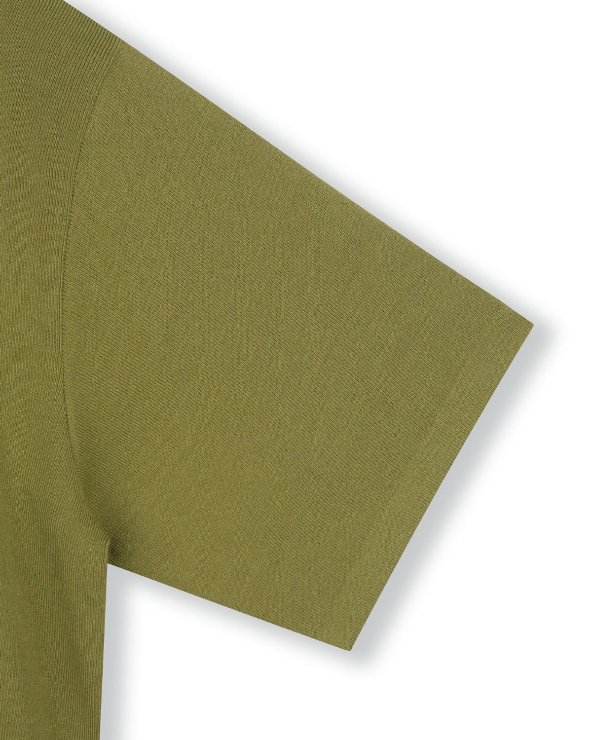 비슬로우(BESLOW) FINE KNIT POLO SHIRTS YELLOW GREEN