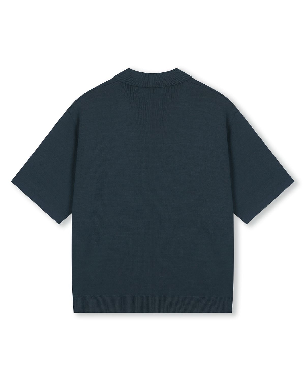 비슬로우(BESLOW) FINE KNIT POLO SHIRTS DARK TEAL