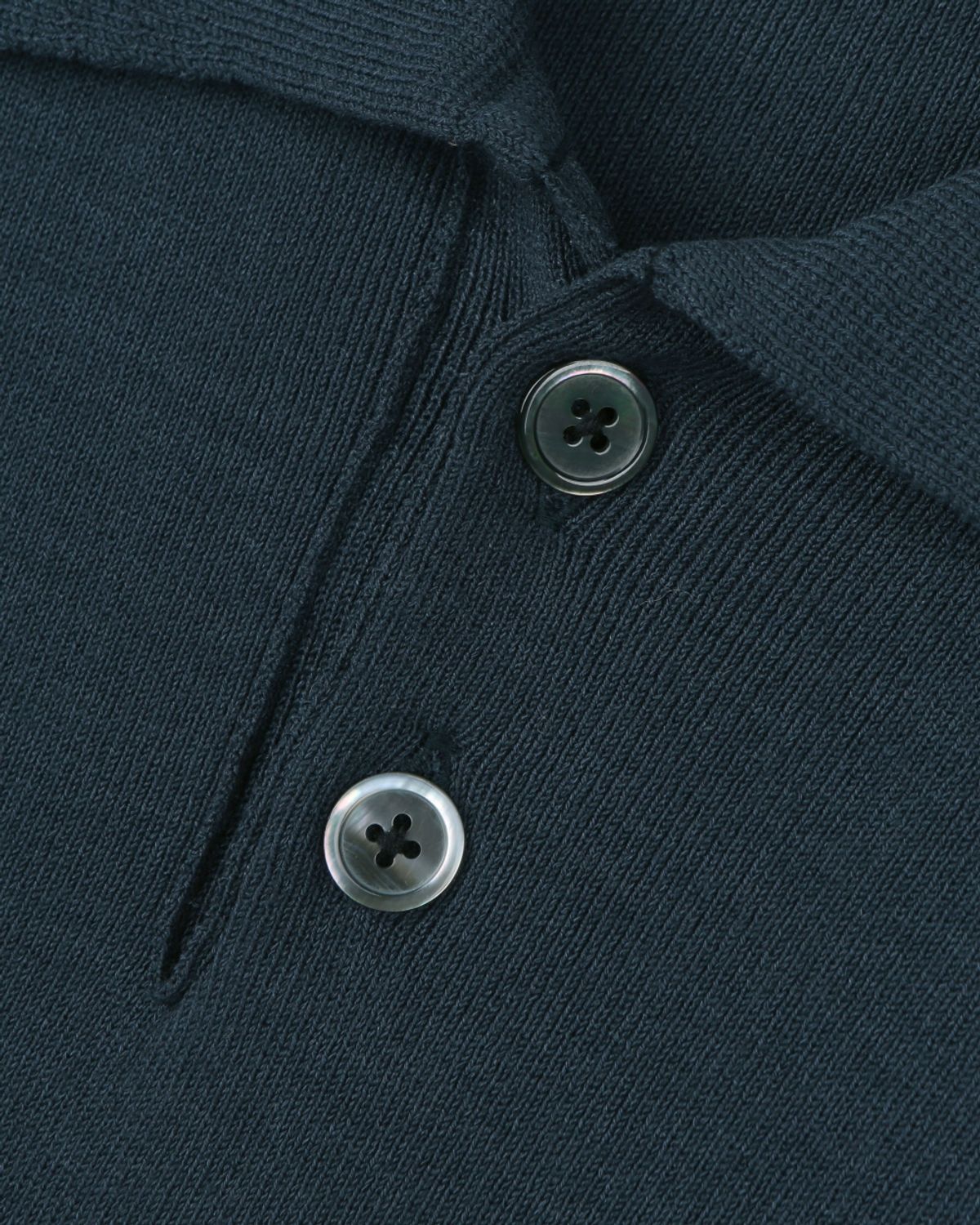 비슬로우(BESLOW) FINE KNIT POLO SHIRTS DARK TEAL