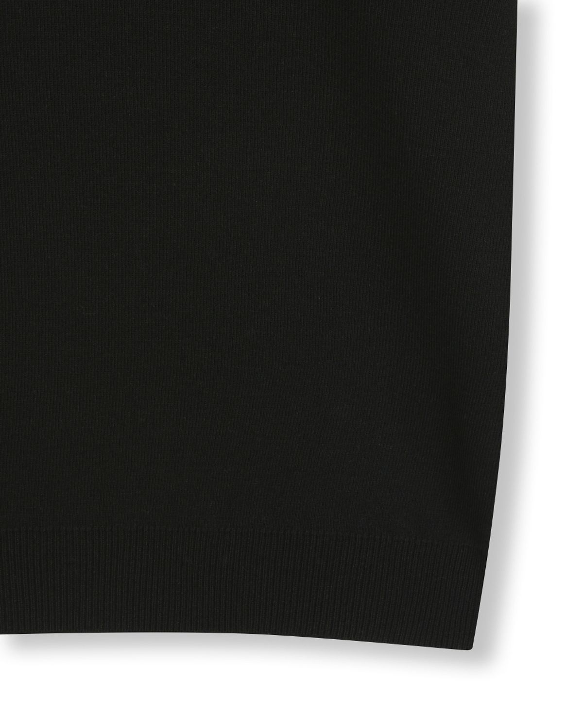 비슬로우(BESLOW) FINE KNIT POLO SHIRTS BLACK