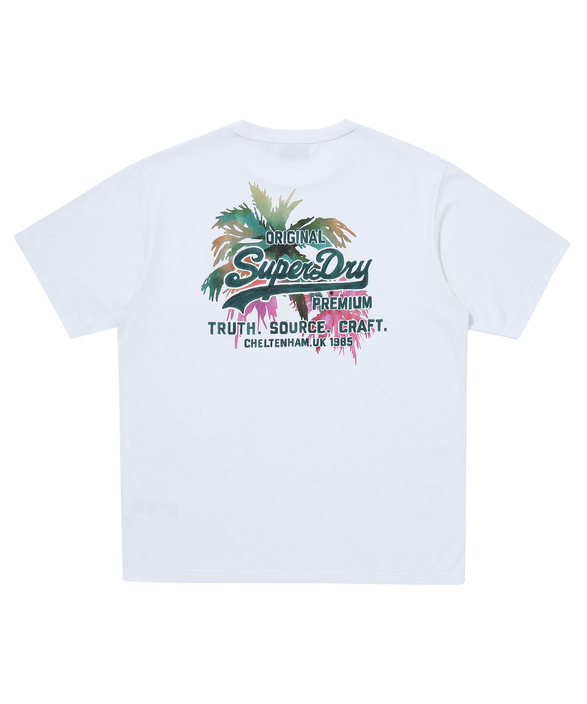슈퍼드라이(SUPERDRY) 오리지널 팜트리 티셔츠 화이트