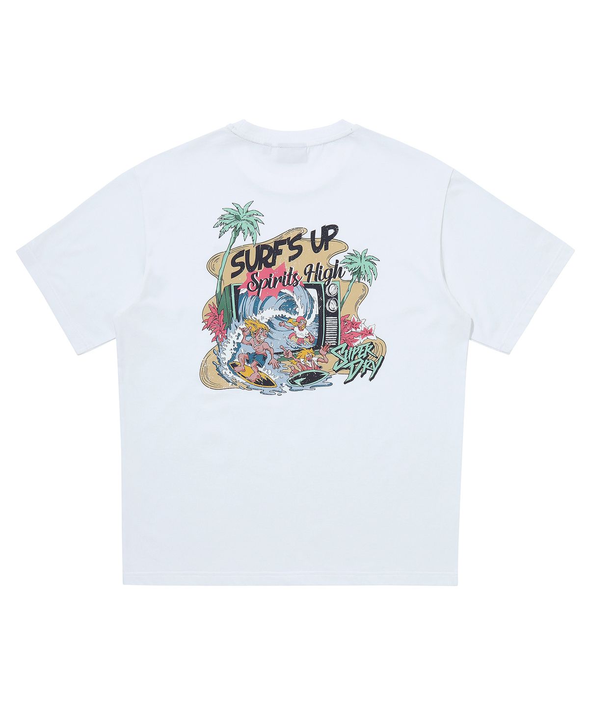 슈퍼드라이(SUPERDRY) 서핑 스피릿 티셔츠 화이트