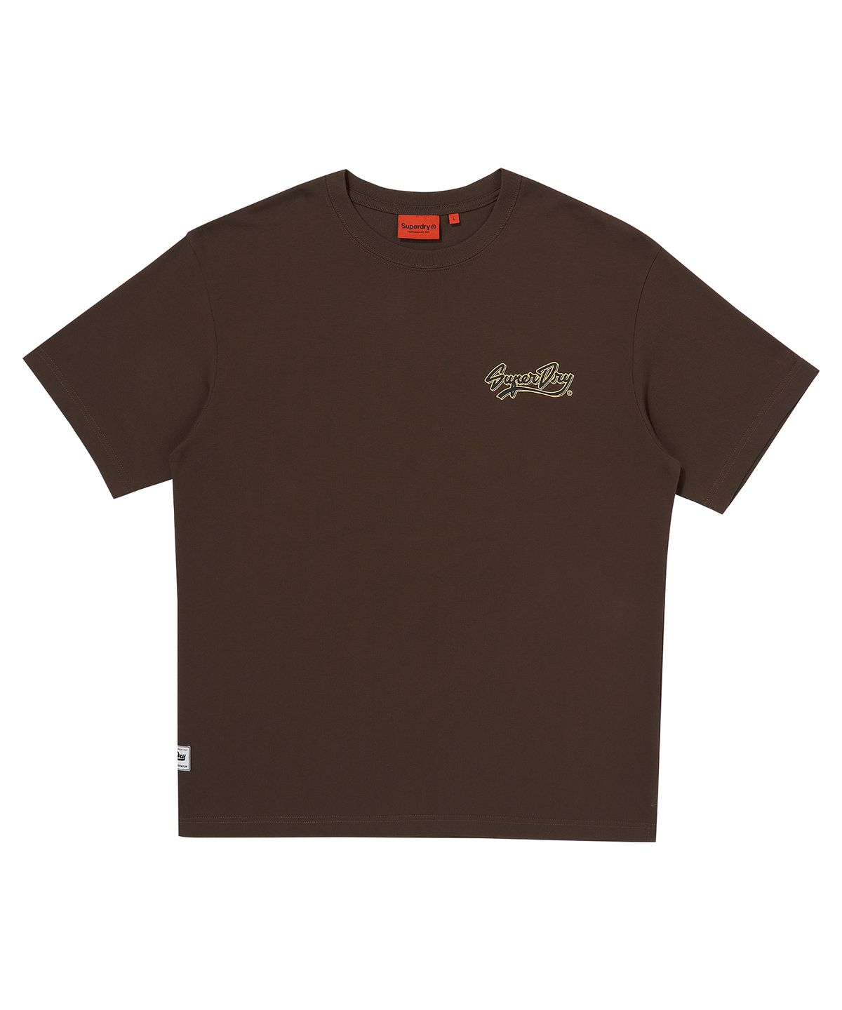 슈퍼드라이(SUPERDRY) 올드카 티셔츠 브라운