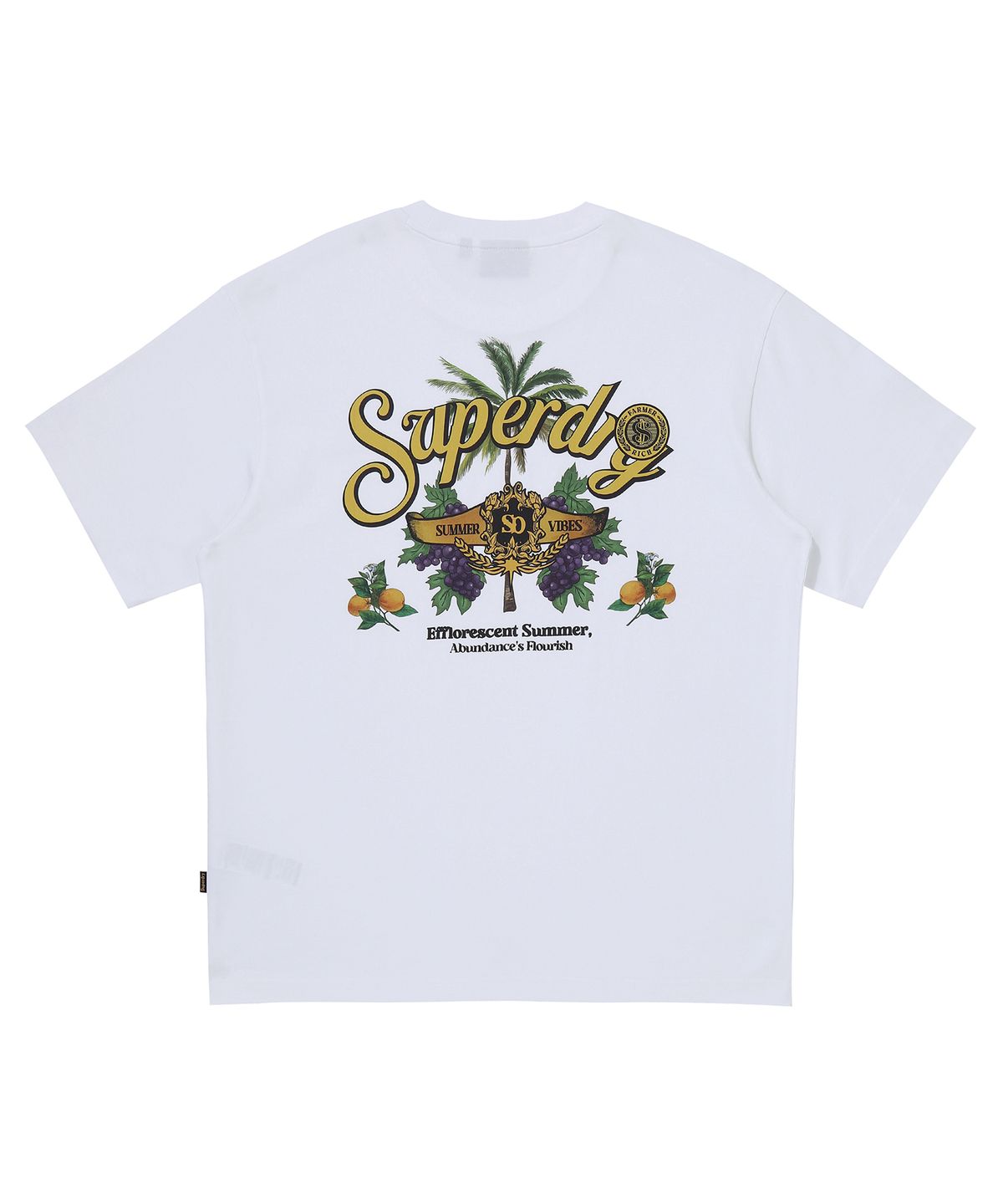슈퍼드라이(SUPERDRY) 후르츠 그래픽 티셔츠 화이트