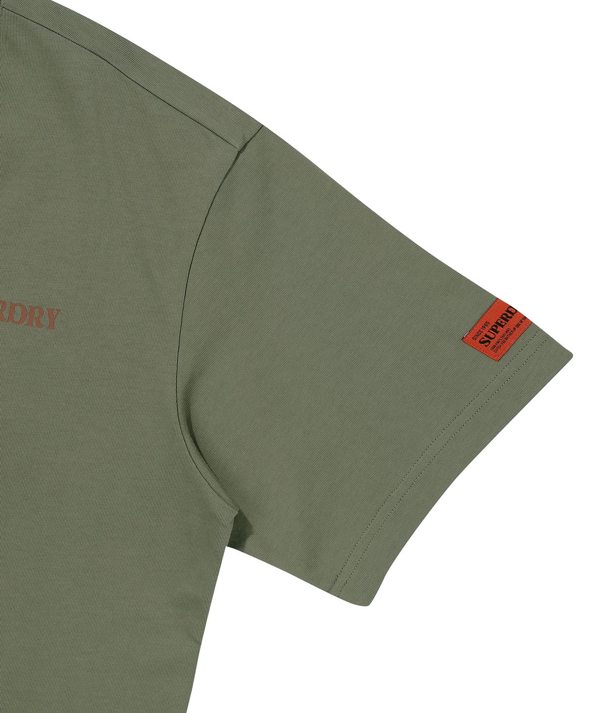 슈퍼드라이(SUPERDRY) 캐시 크롭 티셔츠 카키